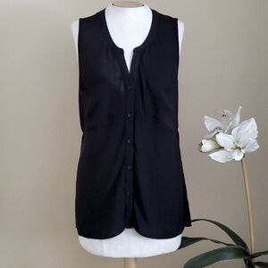 Converse One Star Sleeveless Black Top